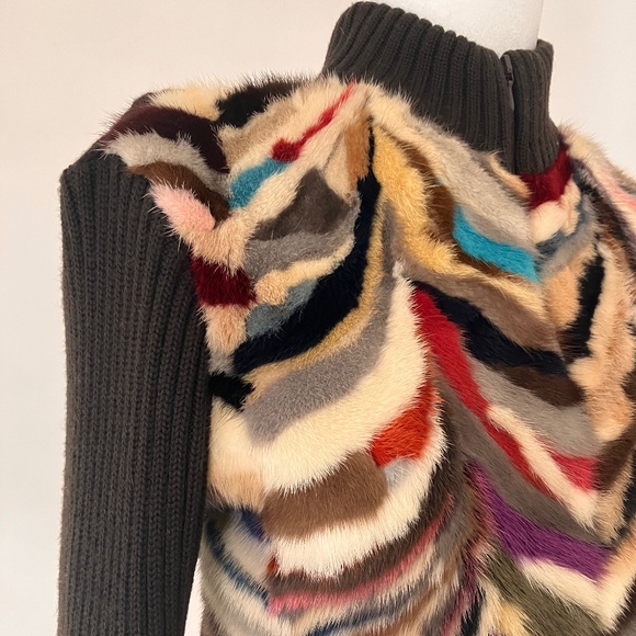 Vintage Mink and Wool Sweater/Jacket - Picture 6 of 15